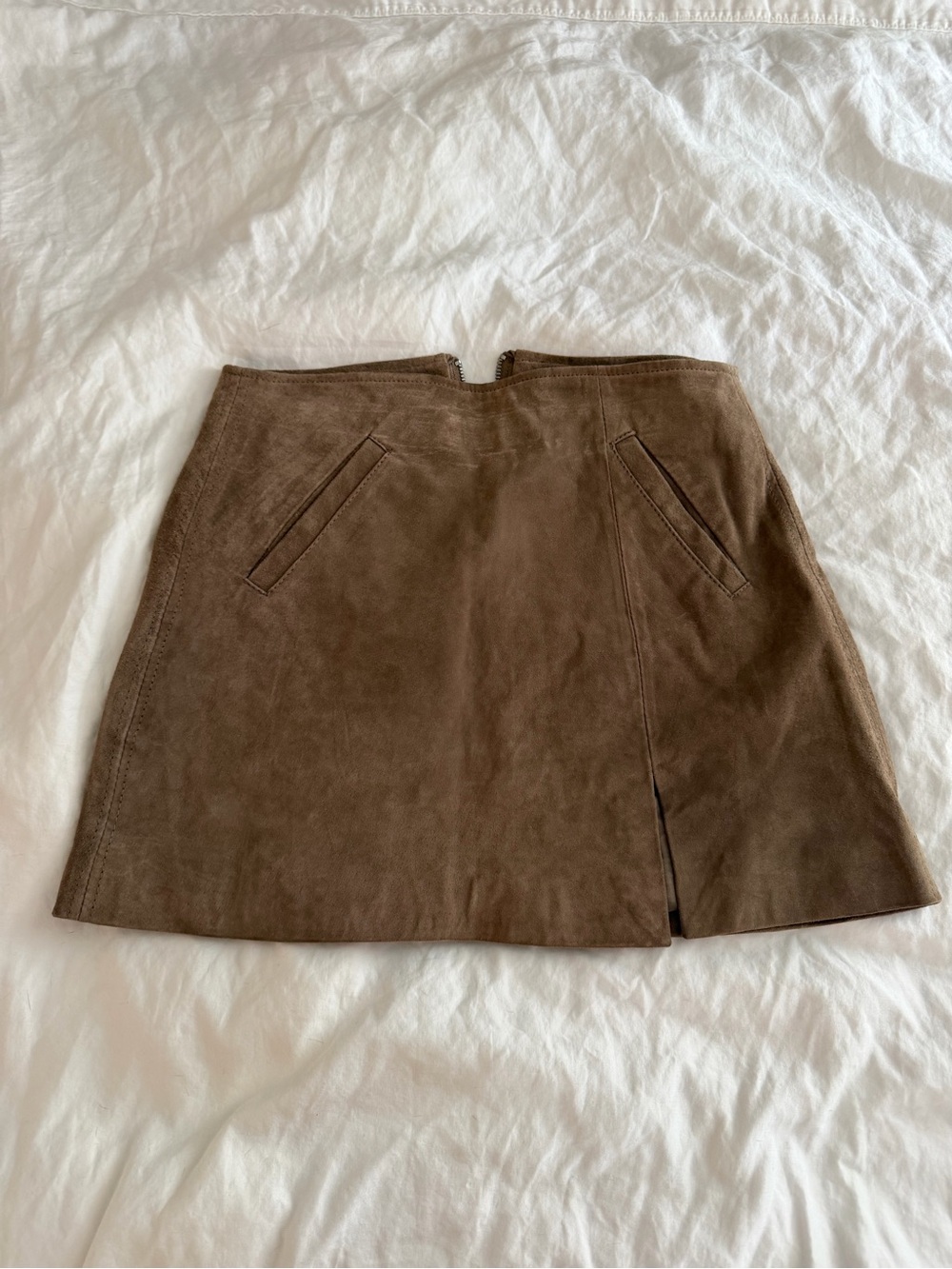 BLANKNYC real suede miniskirt fits like a S